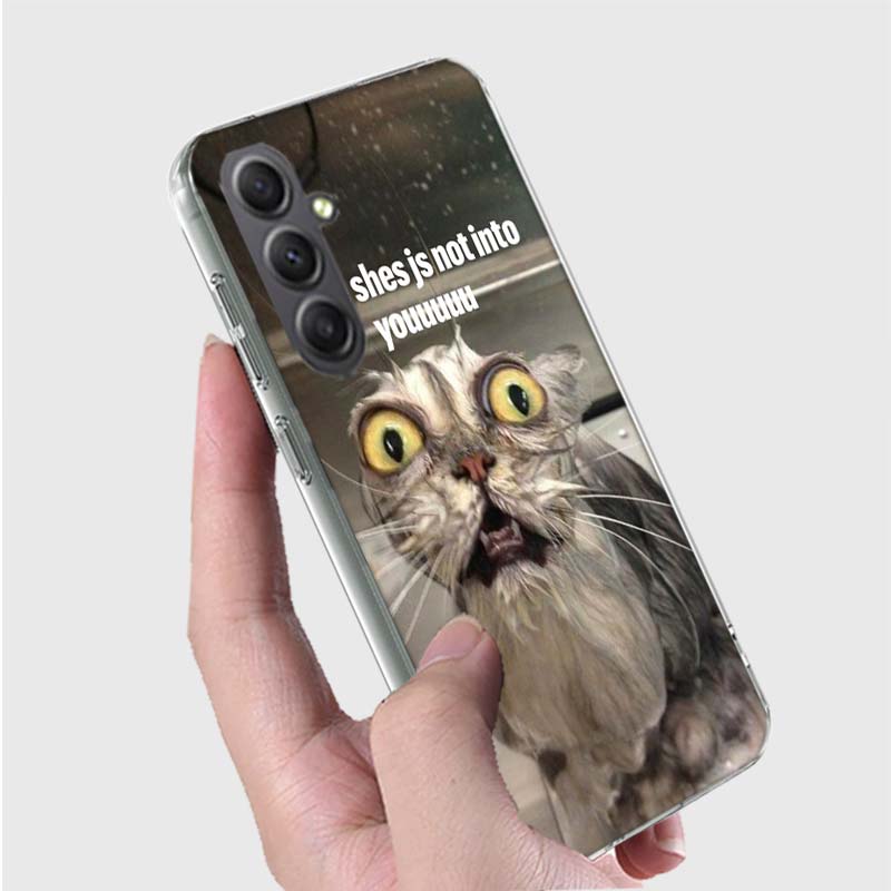 

Pet Cat Funny Memes Phone Case for Samsung A16 A26 A36 A56 A17 A37 A57 A07 A06 A02S A03 A04S A05S Galaxy Note 20 10 A50S A71 A51 Samsung Note 10 PLUS