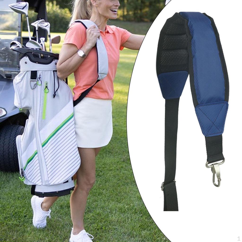 Golf Bag Strap Adjustable Accessories Non Slip Multifunction Padded Replacement for Cart