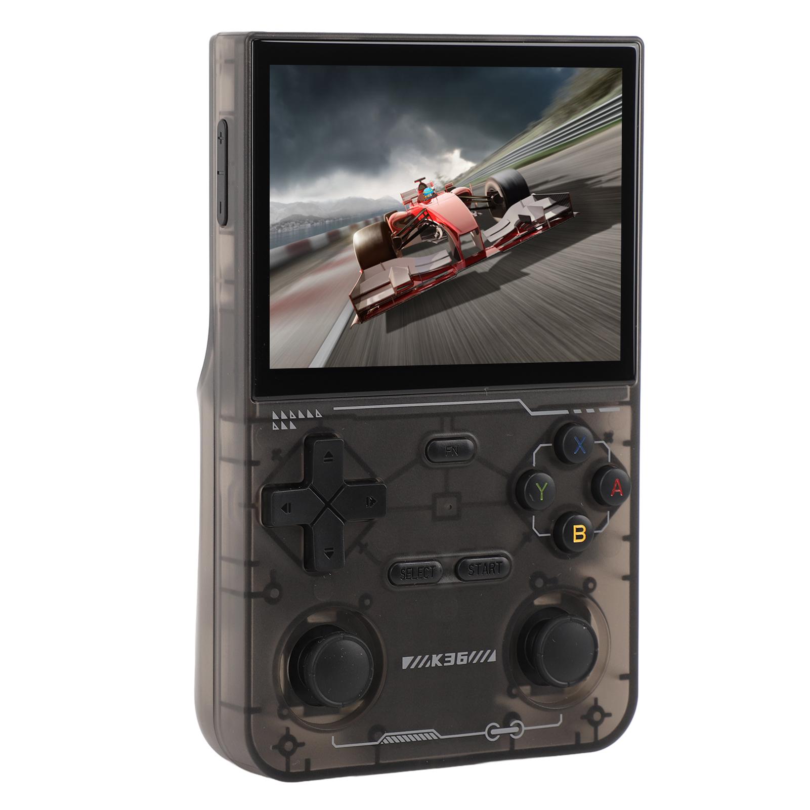 

Ретро портативная игровая консоль 3,5-дюймовый экран 640x480, двойные джойстики, 3500 мАч портативный игровой плеер для досуга и развлечений чёрный