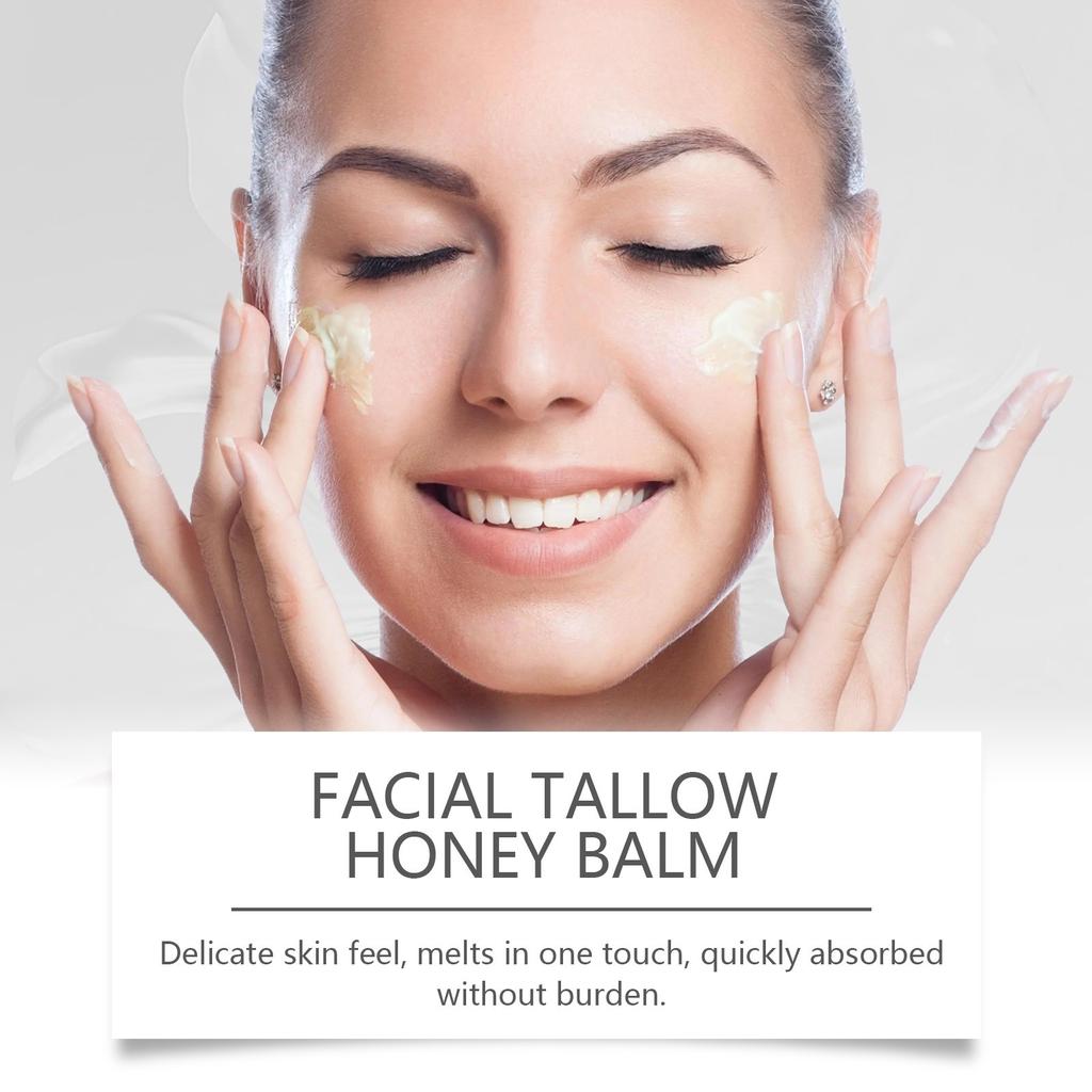 Whipped Beef Tallow And Honey Balm Unscented Grass Fed Grass Finished Face Cream Body Lotion And Lip Balm