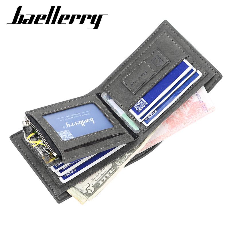 Baellerry Fashion Men Short Style Wallet Business Bifold Card Holder Purse Wallets