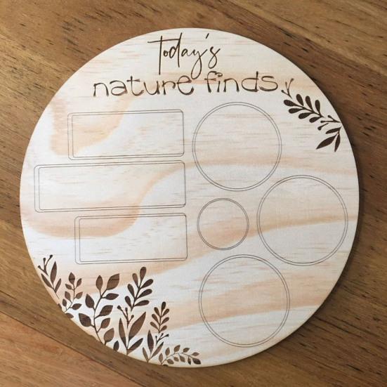 2Pcs Flower Leaf Collector Board DIY Plant Floral Arrangement Collection Display Wooden Plate Decoration Kids Adults Birthday Christmas Gift