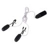 1Set Cozy Breast Clip Unique Smooth Metal SM Nipple Flirting Clip Massage Vibrator Egg for Sex