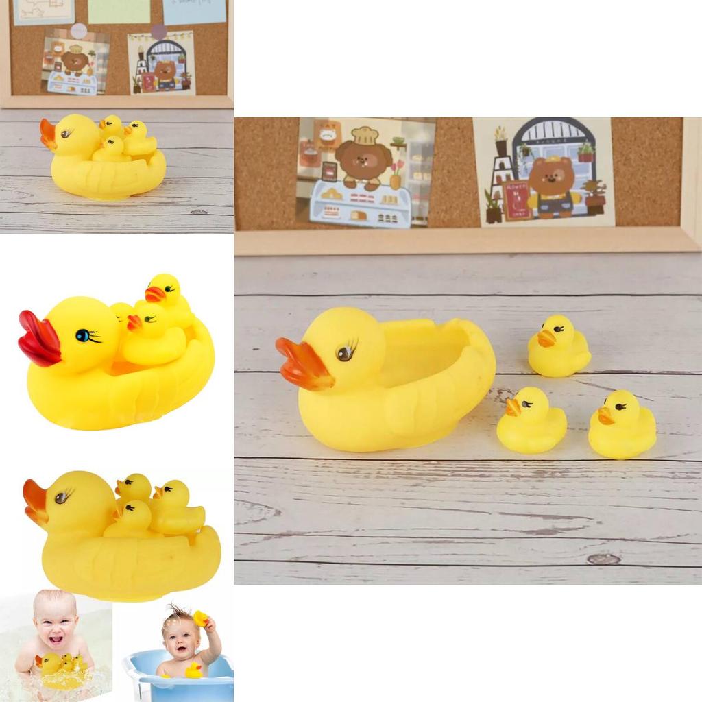 Entzückendes Quetsch-Badeentchen-Spielzeug für Kinder Weiche und sichere Wasserspiel-Ente