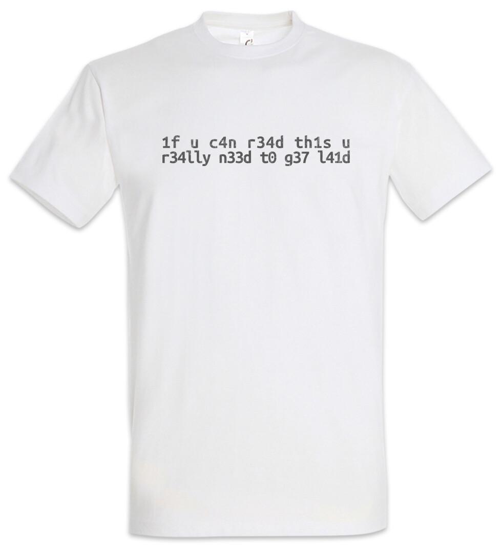 

g37 l41d T-Shirt Mens Womens Tees Top Get Fun Geek Nerd Programmer Laid Coder Computer Science Gamer M