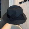 French flat-top seaside vacation straw hat women's spring summer big brim sun hat elegant bow decorative sun hat