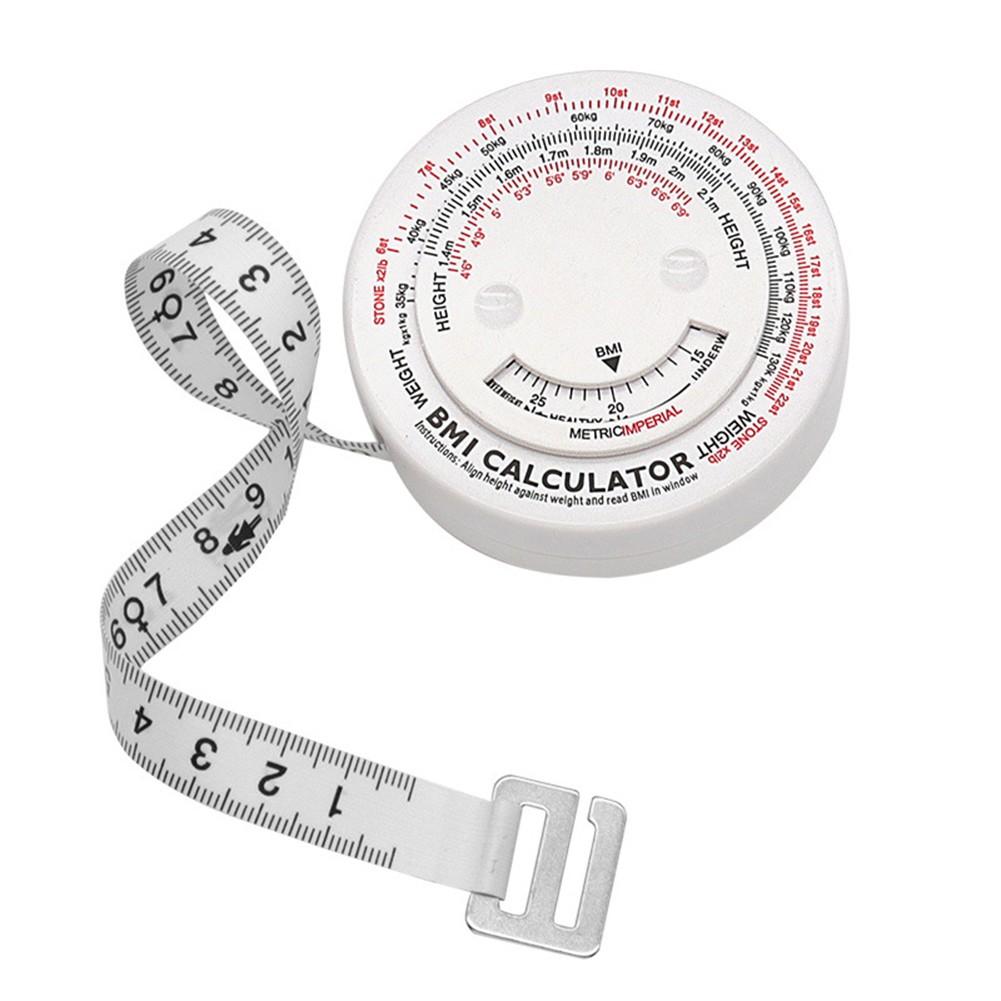 

150cm BMI Body Mass Index Retractable Tape Calculator Diet Tape Measures Tools