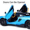 1:32 600LT 765LT Modell Legierung Druckguss Auto Spielzeug Ornament Türen Geöffnet Sound Licht Rückzieher Miniatur Fahrzeug für Kinder Perfektes Geschenk