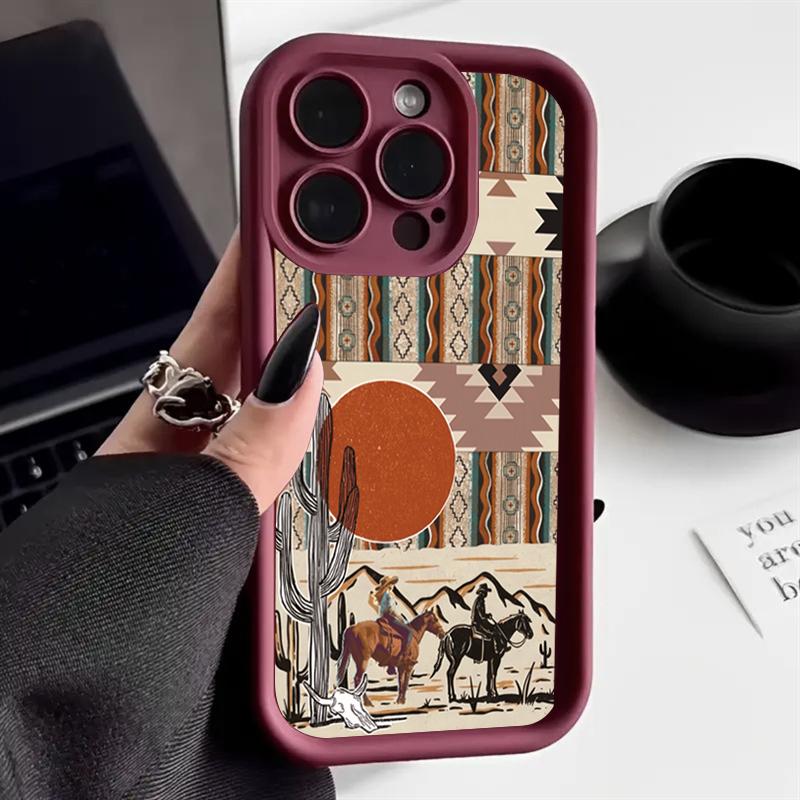 

Западный Винтажный Чехол для Телефона с Рисунком Лошади в Пустыне Для Xiaomi Redmi Note 15 14 13 12s 12 11 10 9 8 7 A5 Pro Plus 4G 5G Мягкий ТПУ Redmi Note 14 Pro 5G