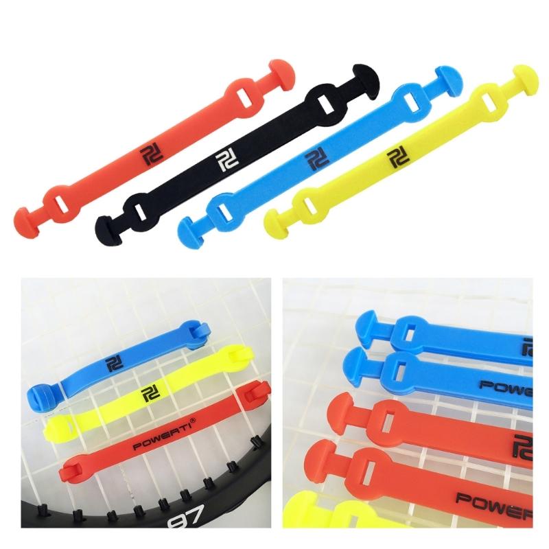 Double Knots Tennis Racket Dampener Shock Absorbers Long Silicone Racket Dampener to Reduce Vibration Easy to Install