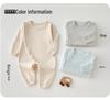 Infant Autumn Long-Sleeve Sleeveless Diagonal Collar Bodysuit Pajamas, Warm & Close-Fitting, Spring Class A