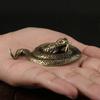 2pcs Antique Brass Cobra Snake Figurines Twelve Zodiac Cobra Snake Statue  Garden Decoration
