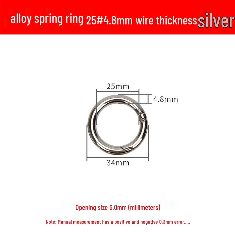 Federring Zinklegierung Handtaschenschließe - Großer runder Haken für Schmuck & Accessoires