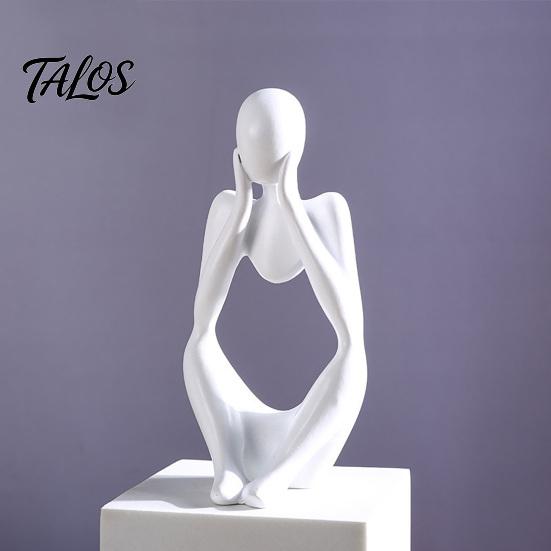 Talos Thinker Statue, Modern Abstract Art Sculpture, 3D Printed Collectible Figurine for Home Office Bookshelf Desktop Decor
