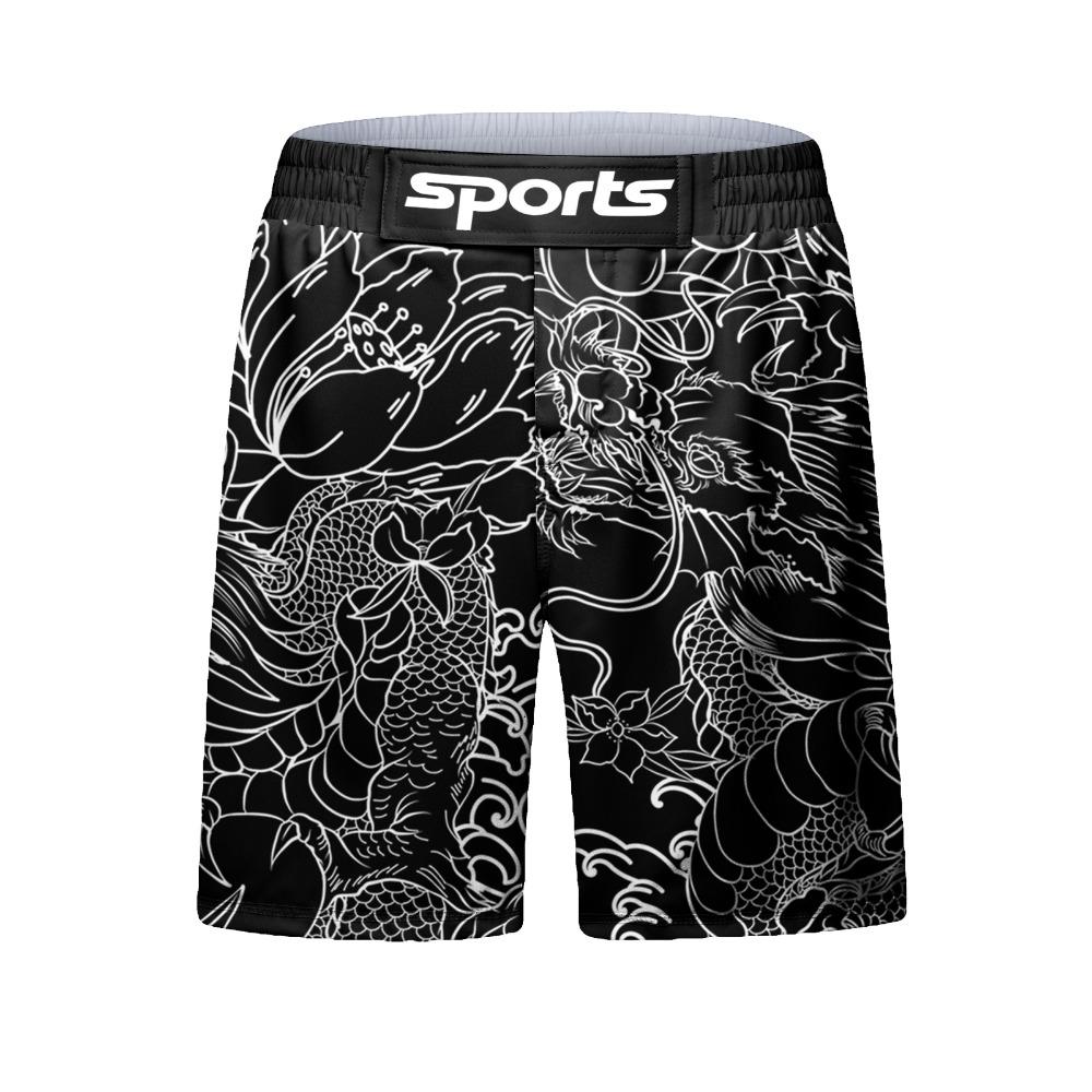 Fitness Sportswear MMA Rash Guard Boxing No Gi Jiu Jistu T-Shirt+Shorts 4pcs/Sets Rashguard Men BJJ Muay Thai Tight Clothing