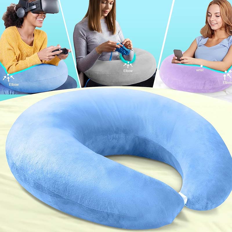 Подушка-поддержка для рук U-образной формы подушка для коленей для игр чтения вязания крючком поддержка для рук взрослого мягкая портативная подушка для стола 2850₽