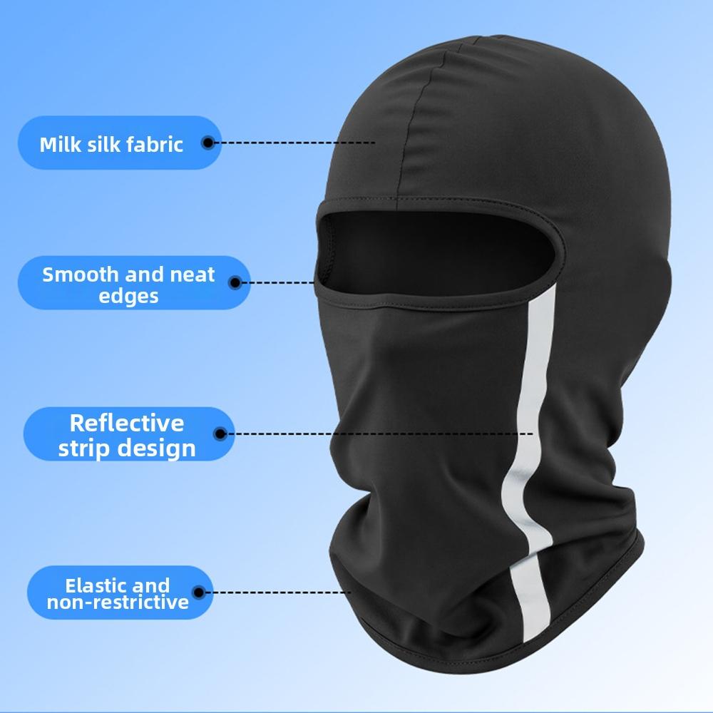 Reflektierende Sturmhaube Gesichtsmaske Schnelltrocknend Vollgesichtsmaske Modische Motorradmaske Sommer