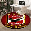 1PC round rug Ahly Football club Printed Round Area Rug ,Rug For Home Office, Round Chair Rug, Decorative Carpet Fan gifts Christmas gift