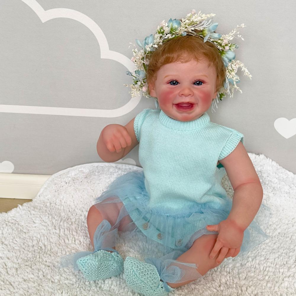 

Милые куклы реборн с улыбающимся лицом, Харпер, 20 дюймов, 50 см, мягкая на ощупь ткань, кукла для моделирования возрождения тела, милый детский дом, игровая игрушка, куклы для детей cloth body