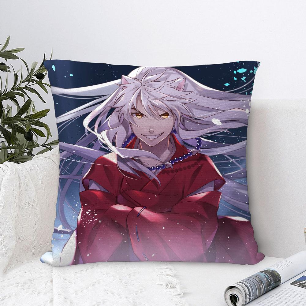 Anime I-InuYashas Pillow Case Sofa Decorative Home Double-sided Print Plush Square Throw Pillow Covers Cushion Decor Cover