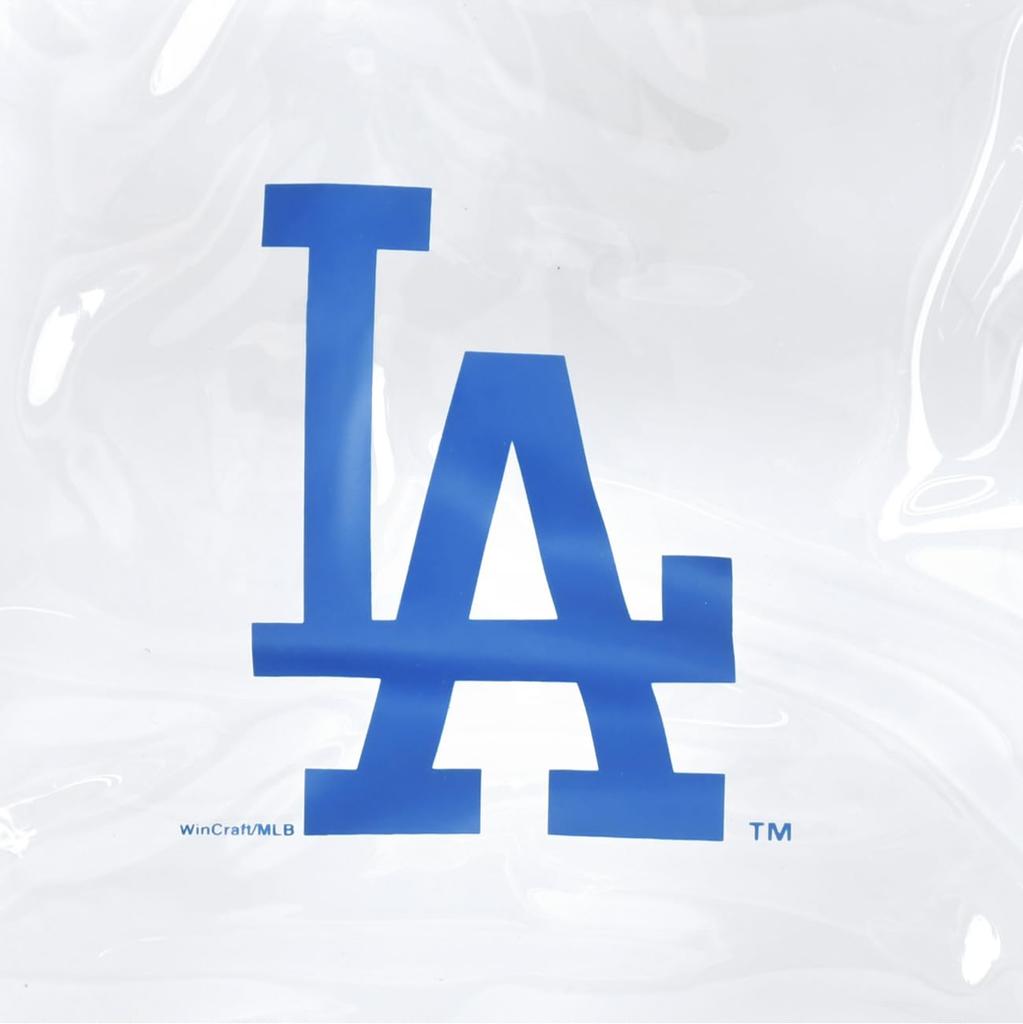[Wincraft] MLB Clear Tote Bag, Stadium Bag, Waterproof, Major League Baseball Merchandise (Los Angeles Dodgers)