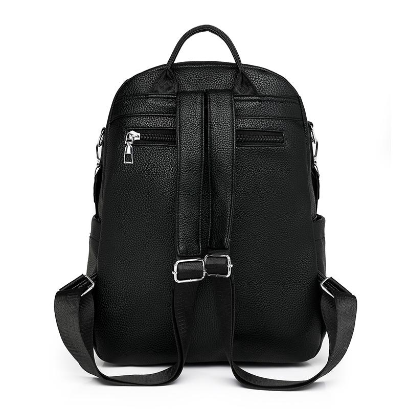 Neuer PU-Leder-Rucksack für Damen Wasserdichte Laptoptasche Lässiger Tagesrucksack Schule College Umhängetasche Reise Rucksack Leicht