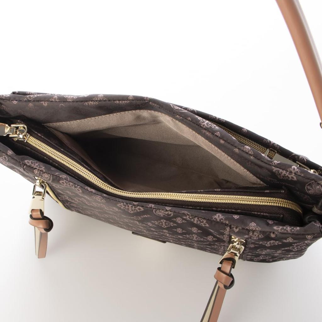 Jacquard Multifunctional Shoulder Bag [Christian Olivier] Water-repellent 2-way 38-7702 (chocolat)