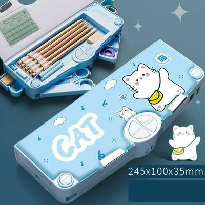 1ks Multifunkční penál Školní studentský psací potřeby Dětský úložný box na tužky Novinka Velkokapacitní pouzdro na tužky Dárek
