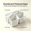 Plastic  Basket Portable Divided Cleaning Supply Storage Organizer With Handle For Dormitory Kitchen Bathroom