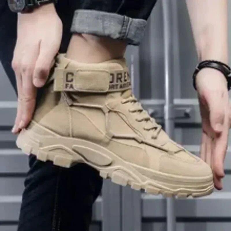 Herrkängor Taktiska Militära Stridsstövlar Utomhus Vandring Vinterskor Lätta Halkfria Herr Öken Ankelkängor Bota Masculina