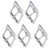 5pcs Square Center Bar Metal Replacement Buckle Single Prong Buckle  Leather Craft