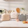 Cute Corduroy Lunch Bag For Women Reusable Insulated Lunch Box Large Capacity Reusable Insulated Cooler For Work Picnic Travel