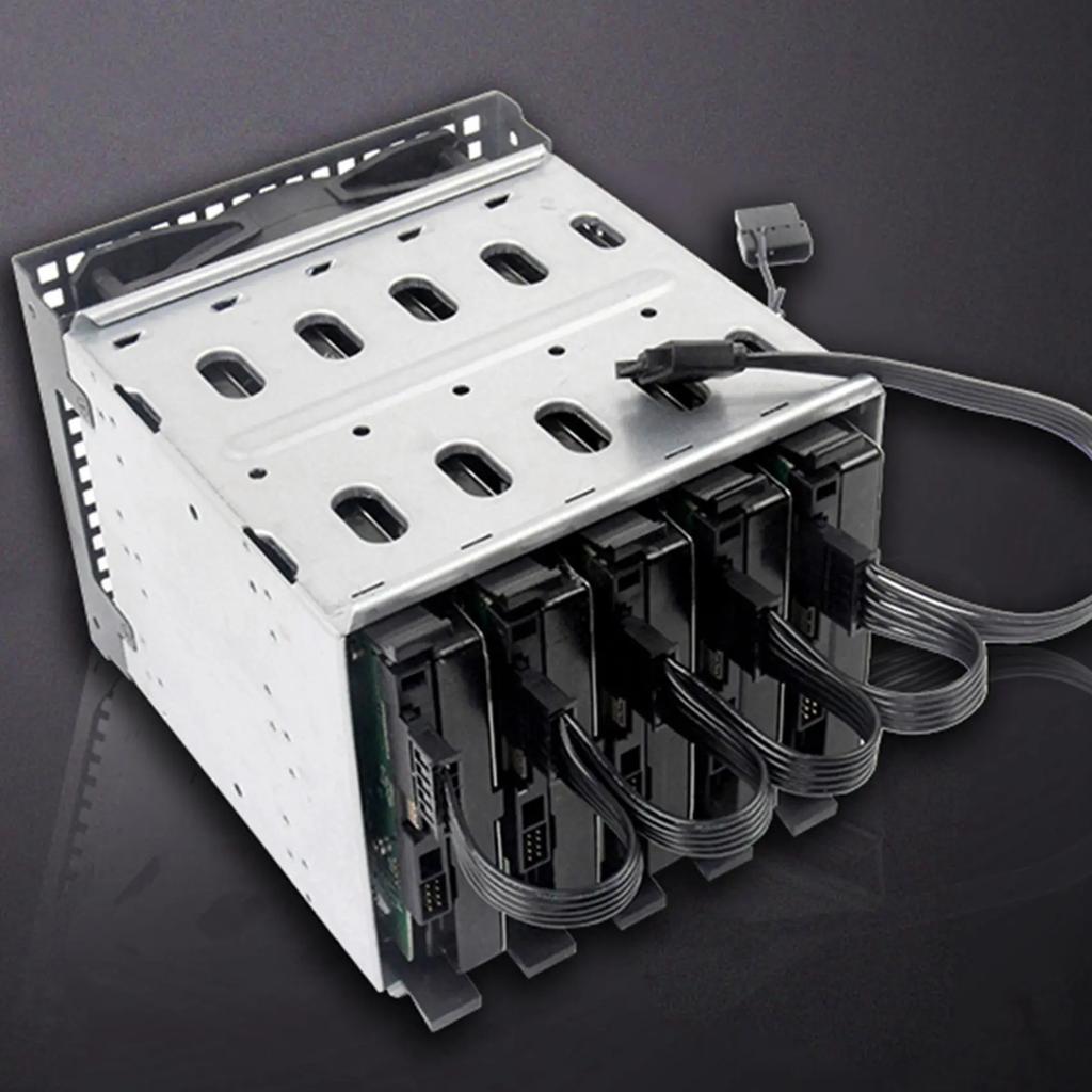 SATA 15Pin 1 to 5 SATA 15Pin Hard Drive Power Supply Splitter Cable Cord for DIY PC Sever 15-pin SATA power 60CM