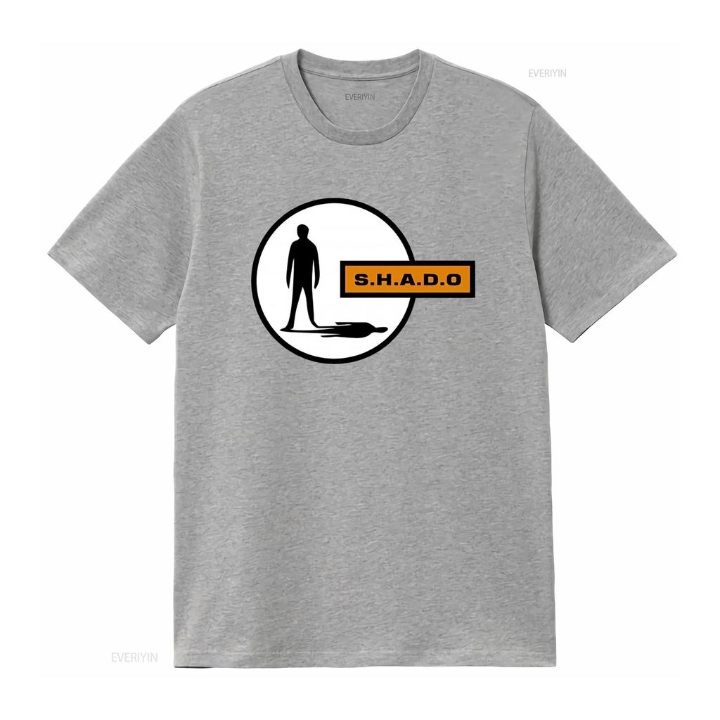 SHADO T Shirt for Men Retro UFO Sci Fi Inspired by Gerry Anderson TV Show vintage Washed graphic streetwear Casual