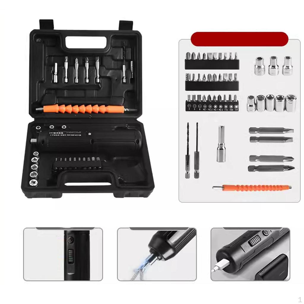 Electric Screwdriver Set Home Gadget USB Rechargeable for Electrical Repairs With 1 Bit