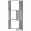 Corner Bookshelf 3 Shelves, Decorative Display Rack, 50x50x102cm