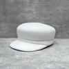 French Retro Solid Color Wool Woolen Duck Tongue Beret Female British Style Flat Top Equestrian Hat Wide Brim Shows Small Face