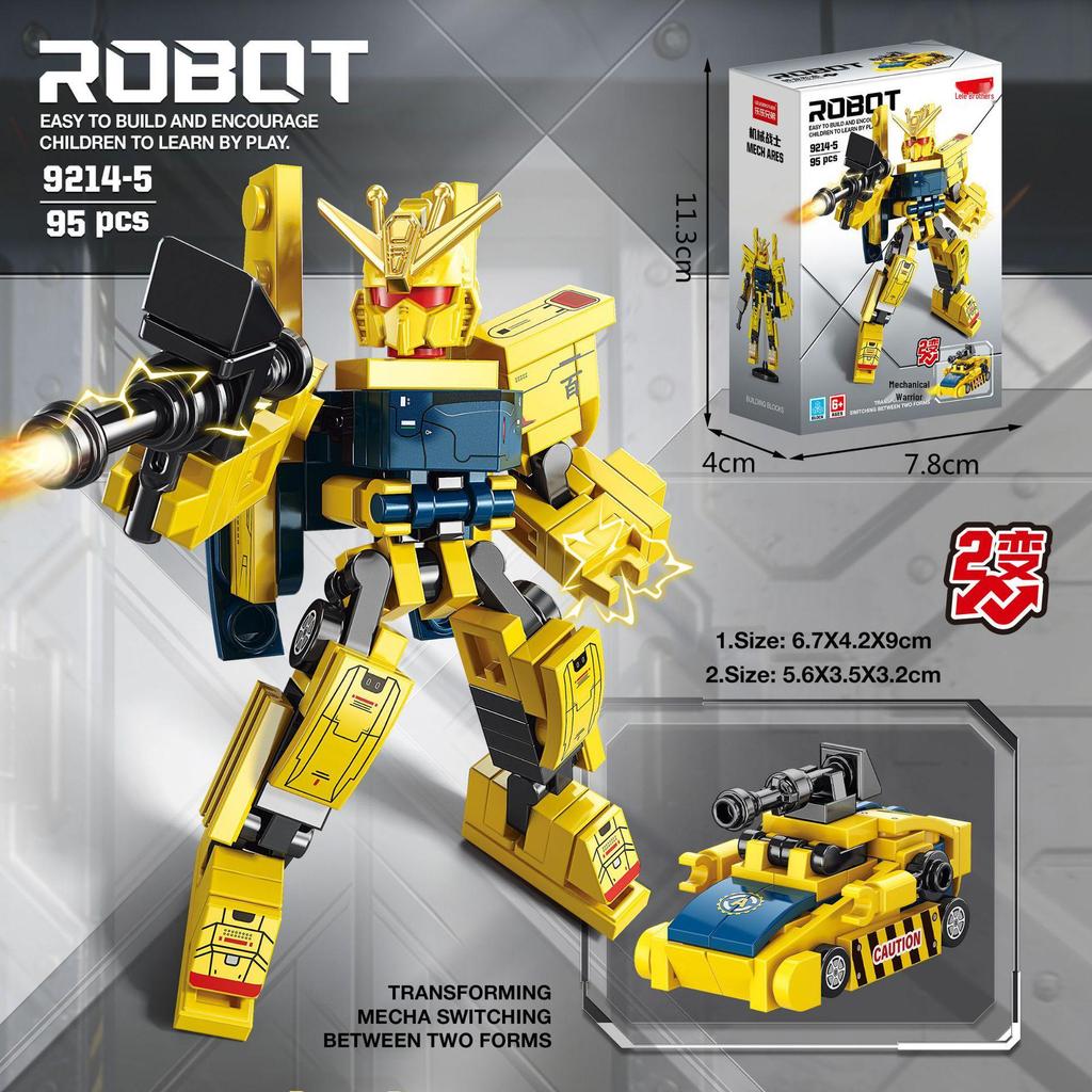 Mech-Compatible Robot Transformation Building Blocks - Educational Toy for Kids, Ideal Gift for Boys, Free Shipping