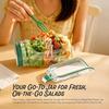 Plastic Salad Pod Side Open Salad Jar Portable Breakfast Fruit Storage Box Sealed Leak-proof Transparent Office Picnic Salad Jar