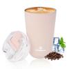 Philorn Vacuum Insulated Tumbler, 380ml, Stainless Steel Coffee Cup with Lid, Keeps Hot or Cold, Portable, Spill-Proof, Perfect for Hot Drinks,