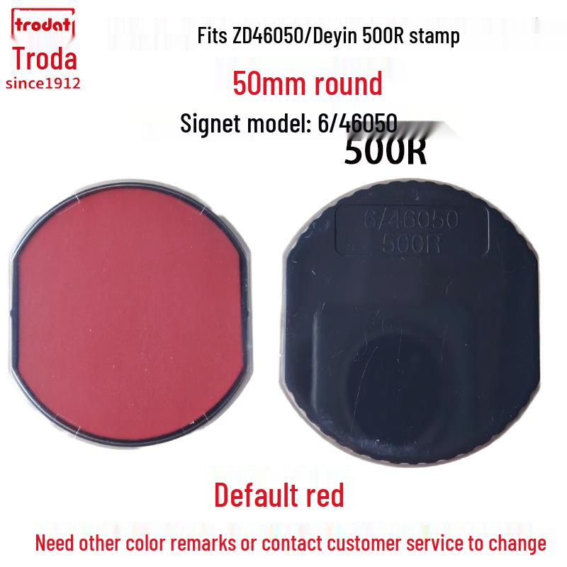 Zhuoda Ronde Zelfinktende Stempel Inktpatroon Vervanging 6/4642 46040