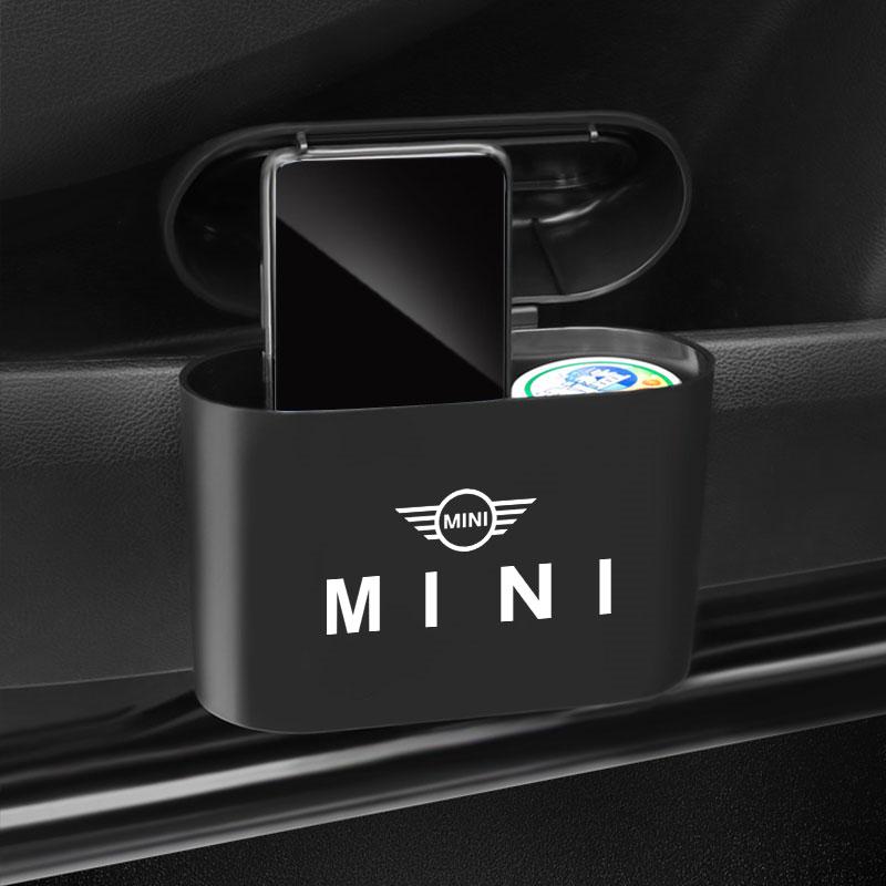 Car Vehicle Case Storage Box Black ABS Square Pressing Trash Can For BMW Mini Cooper F54 F55 F56 R56 R60 SONE Roadster Clubman Coupe