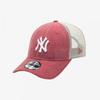 New Era Mlb New York Yankees Washed Cotton UnstructuRed Trucker Ballcap Red Khak