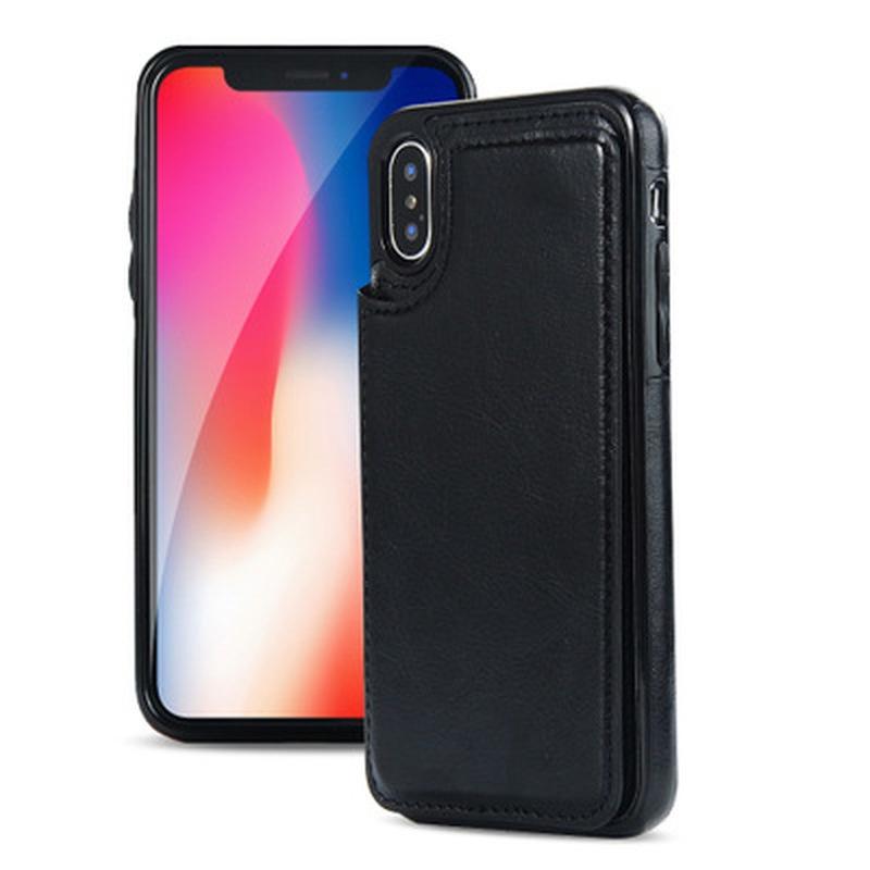Retro PU Leather Case Multi Card Holders Phone Cases for IPhone X 6 6s 7 8 Plus iphoneX Cover