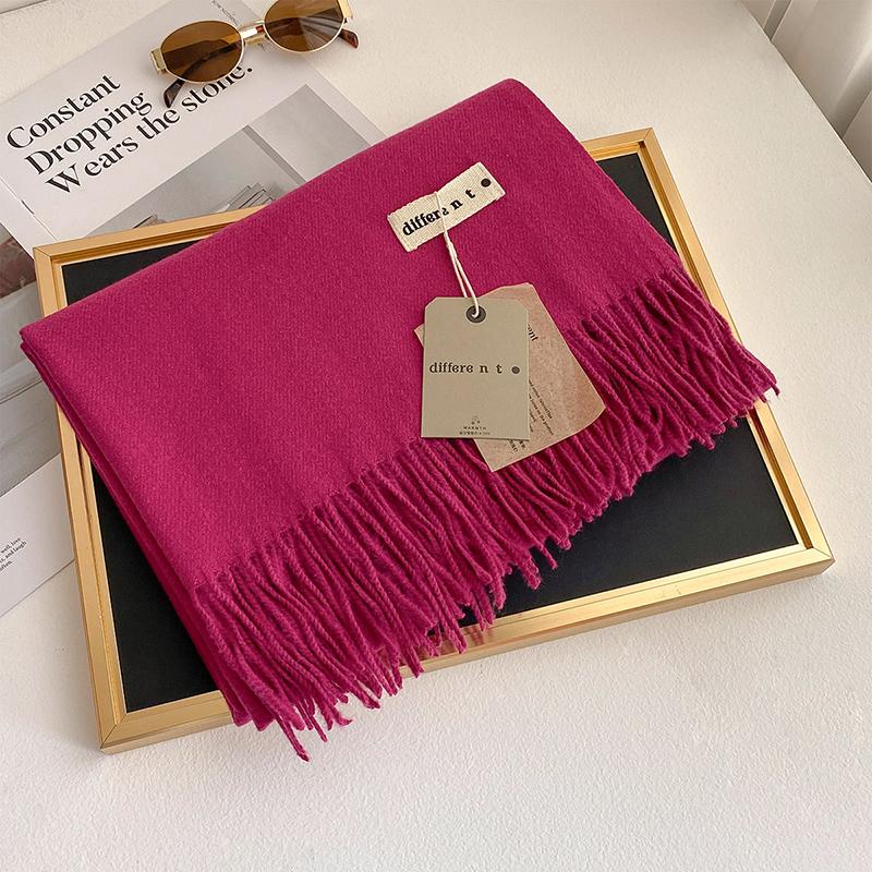 45 Color Winter Scarf For Women Long Warm Cashmere Scarves Hijab Solid Lady Shawl Wrap Female Pashmina Bandana Head Stole