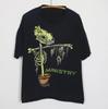 New Popular Ministry Band Black T-Shirt Cotton Full Size Unisex T-Shirt