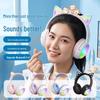 2026 Wireless Bluetooth Headphones with Ultra-long Battery, RGB Lighting, and Cartoon Cat Ears