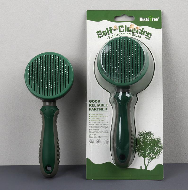 Pet comb dog cat hair removal needle comb cat hair dog hair cleaning artifact pet self-cleaning fading comb
