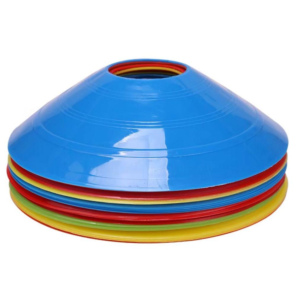 25/50Pcs Flexible Training Marker Cones Colorful Soccer Training Sign Dish Basketball