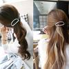 Women Fashion Hollow Rhinestone Hairpin Banana Clip Hairclip Ponytail Holder